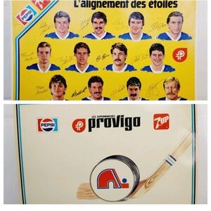L'alignement des etoiles Alignment of Stars Quebec Nordiques Pepsi Placement Ad